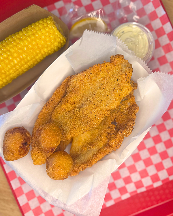 Fried catfish plate